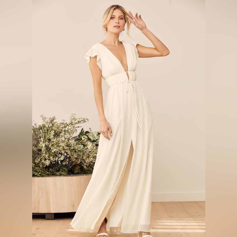 Lulu’s White Maxi Dress